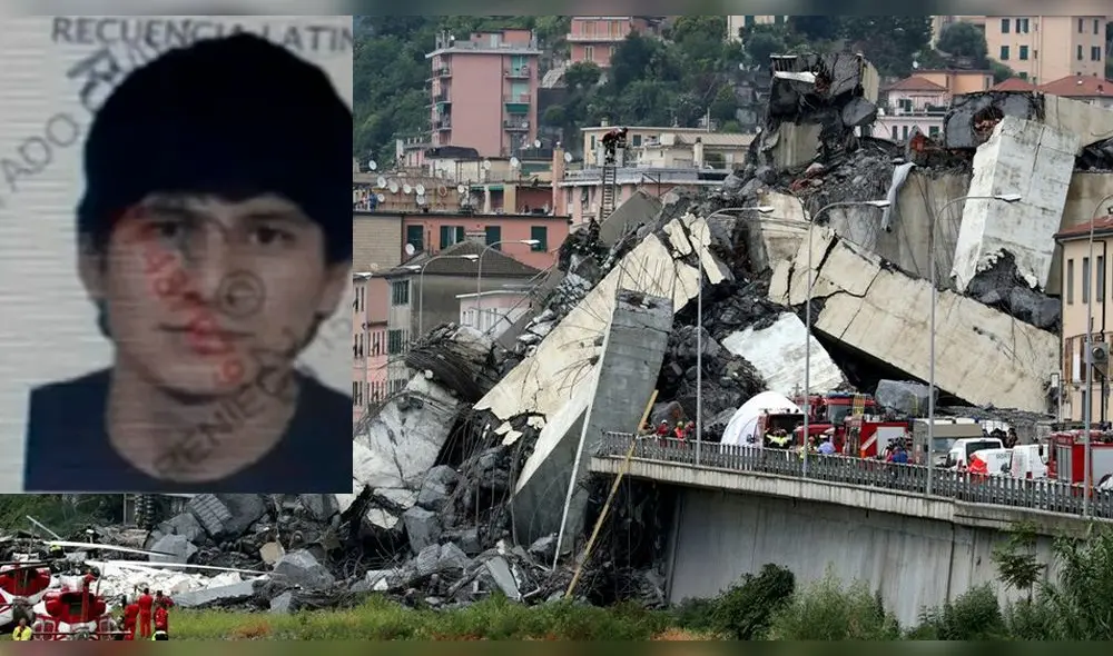 Génova: Un peruano entre las víctimas mortales de caída de puente Morandi Génova: Un peruano entre las víctimas mortales de caída de puente Morandi