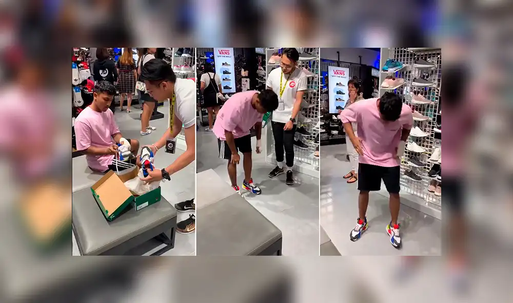 Facebook viral: vendedor cree que joven le roba zapatillas, sin imaginar que todo era broma