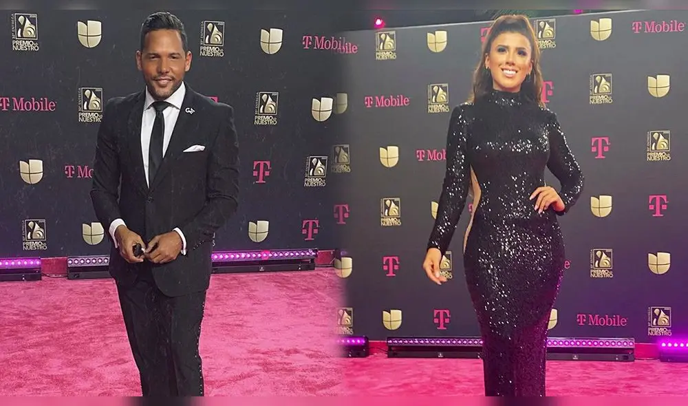Yahaira Plasencia fue vestida por el fashionista de People en español Carlos Mejía. Foto: Composición