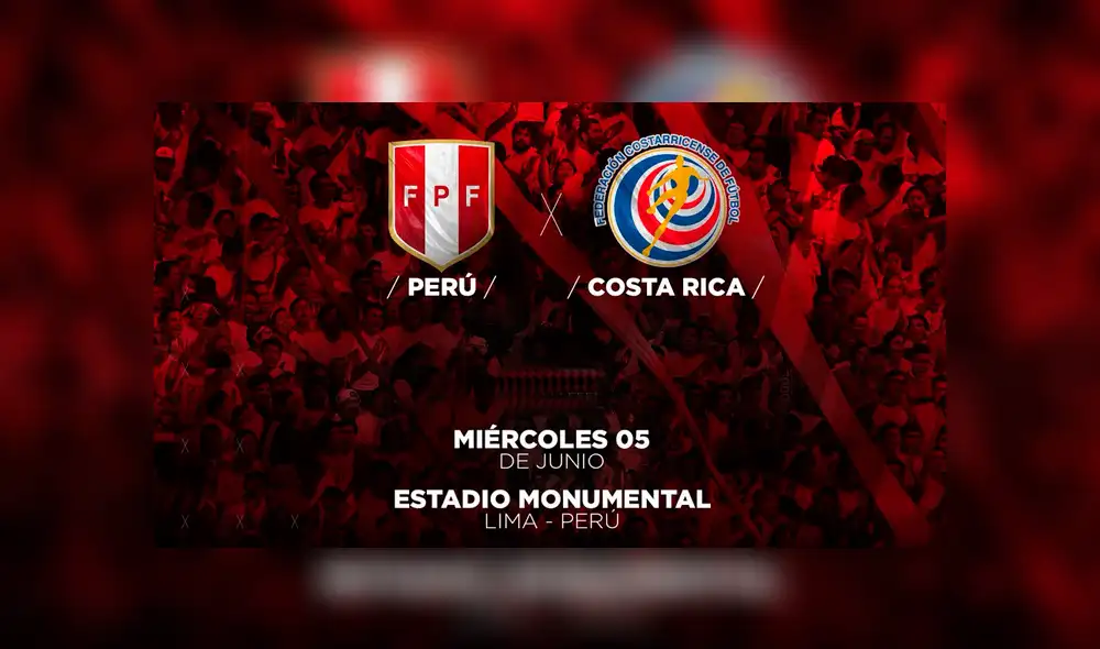 Ver EN VIVO Perú vs. Costa Rica: A qué hora y dónde ver el partido amistoso
