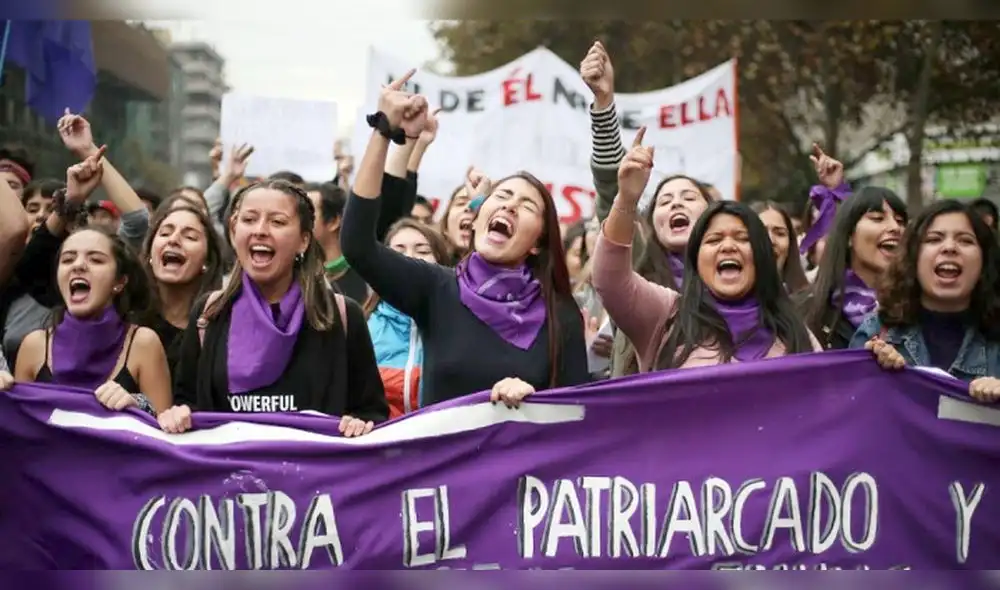 El morado en las marchas feministas. (Foto: Twitter) El morado en las marchas feministas. (Foto: Twitter)