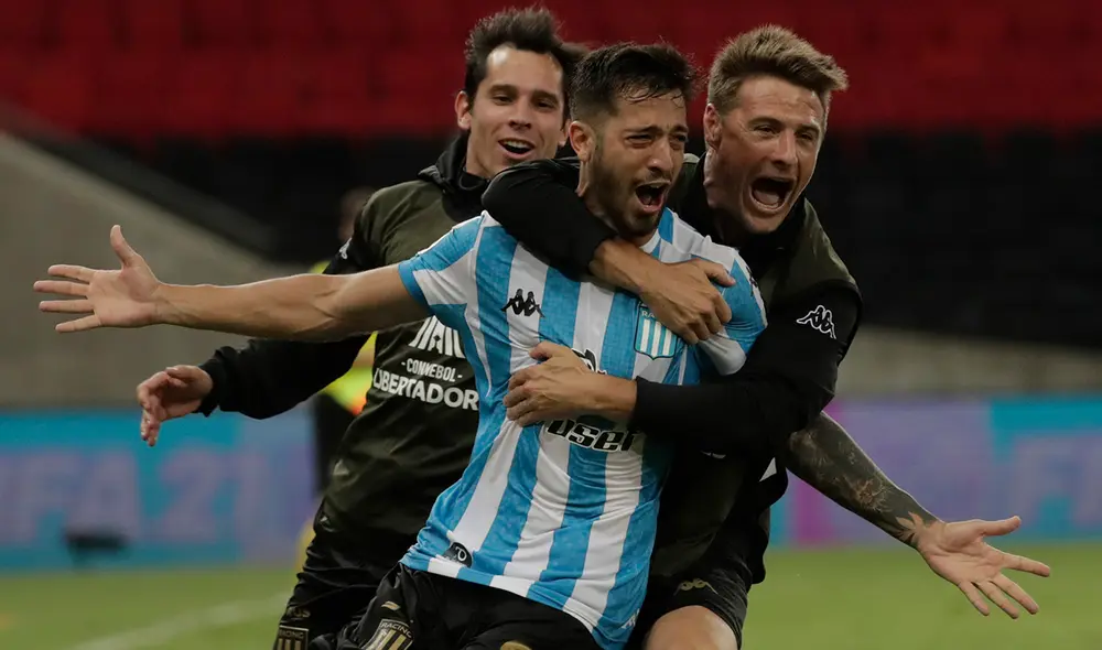 Racing eliminó a Flamengo de la Copa Libertadores 2020 en Brasil. Foto: AFP