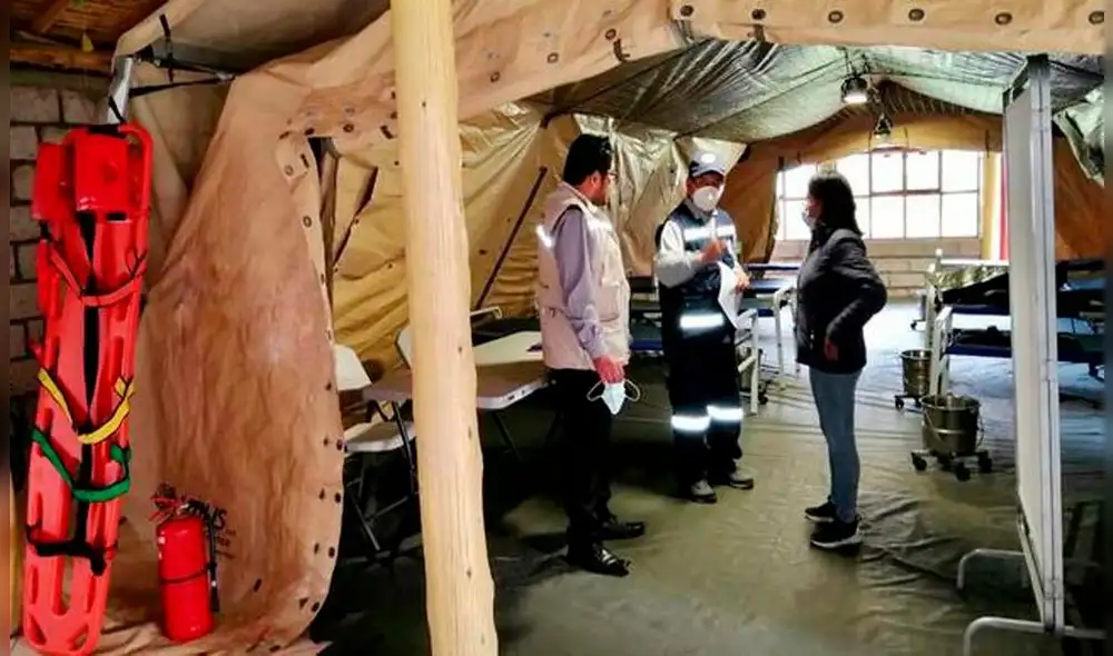 Módulos fueron instalados en el Centro Recreacional Challhuapuquio. Foto: Minsa.