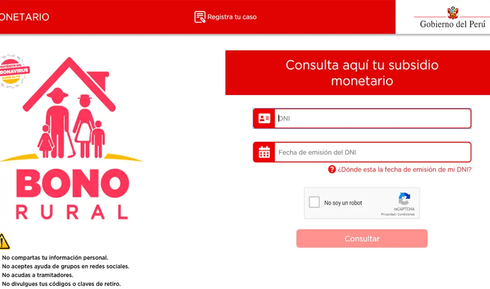 El Bono Rural beneficiará a 1 millón 98 mil hogares de zonas rurales en condición de pobreza extrema. El Bono Rural beneficiará a 1 millón 98 mil hogares de zonas rurales en condición de pobreza extrema.