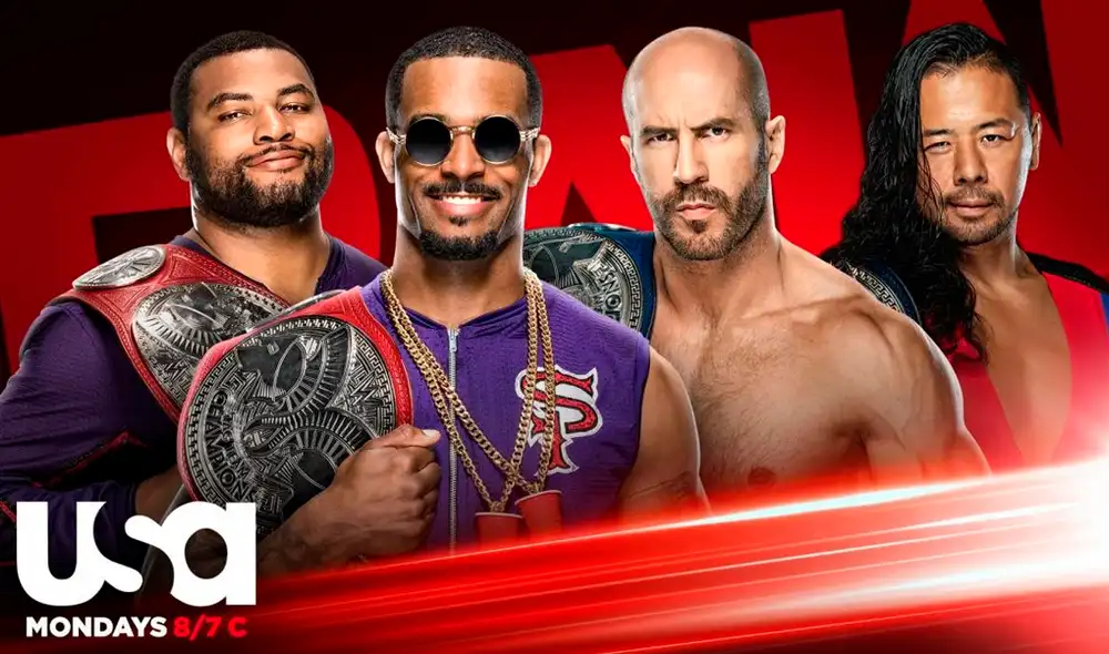 The Street Profits vs. Cesaro & Shinsuke Nakamura HOY en WWE RAW. Foto: WWE The Street Profits vs. Cesaro & Shinsuke Nakamura HOY en WWE RAW. Foto: WWE