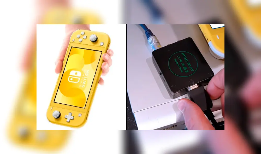 Logran mandar la señal de video de Nintendo Switch Lite a una TV. Logran mandar la señal de video de Nintendo Switch Lite a una TV.