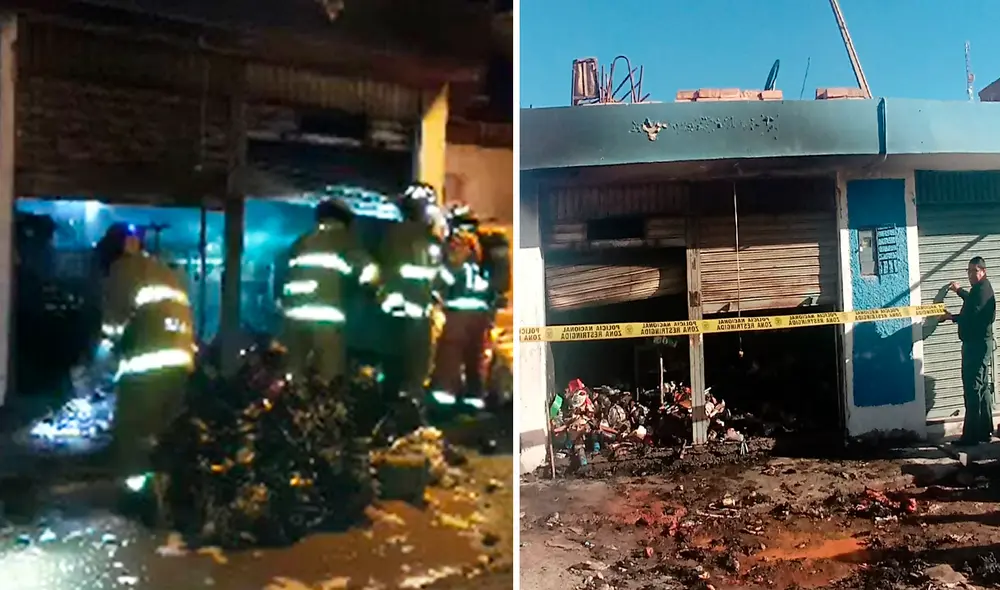 Vecinos y Bomberos ayudaron a controlar incendio. Foto: difusión