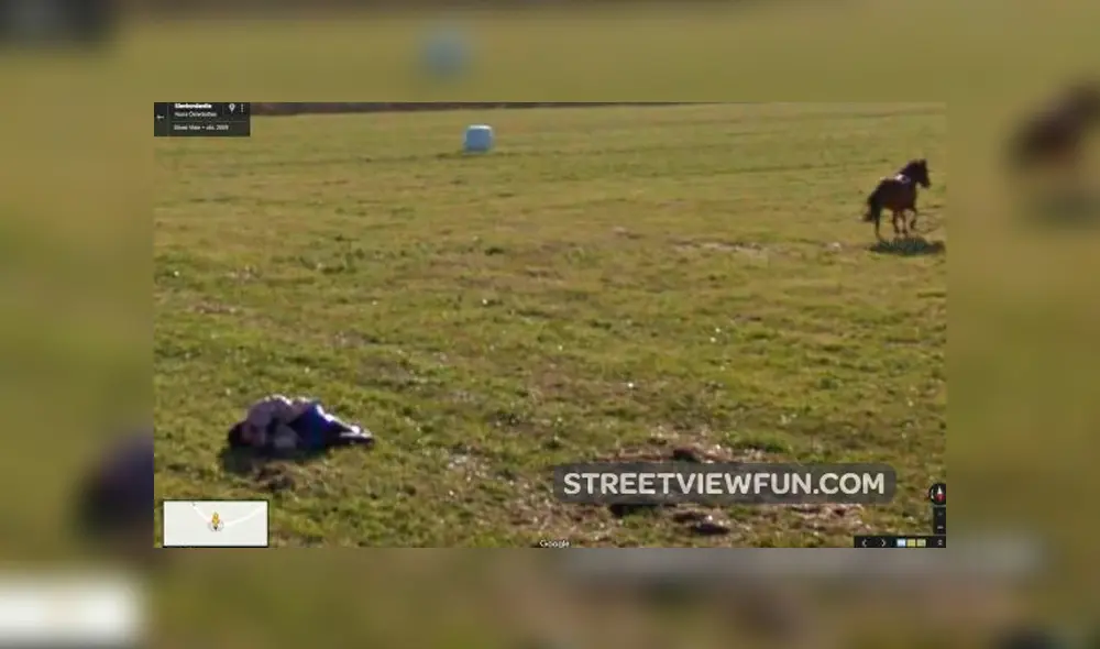 Google Maps: hace 'zoom' en jinete lo sigue y se percata de la escena más graciosa [FOTOS]