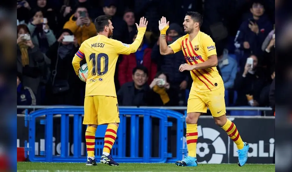 Luis Suárez convirtió su primer gol del 2020 con el Barcelona. Foto: EFE.