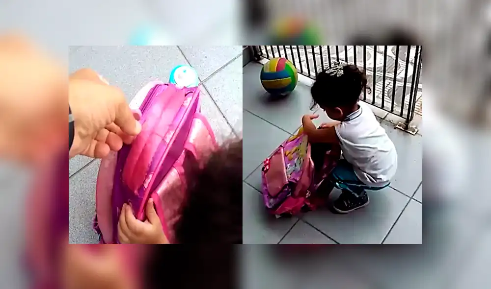 Facebook: Descubre ‘intruso’ en la mochila de su hija y miles quieren uno igual [VIDEO] 