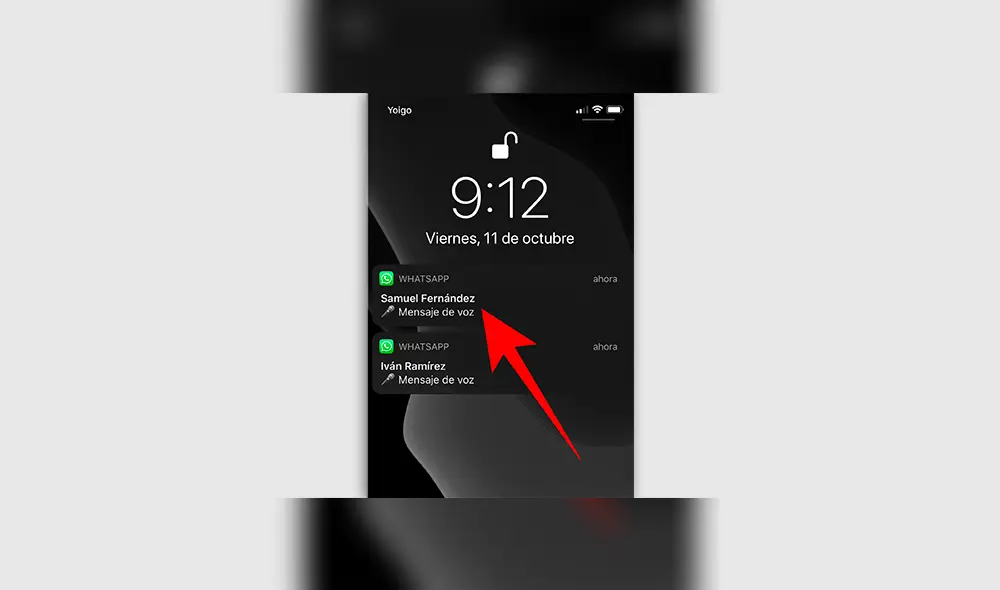 Cómo escuchar audios de WhatsApp desde las notificaciones. | Foto: Xataka.