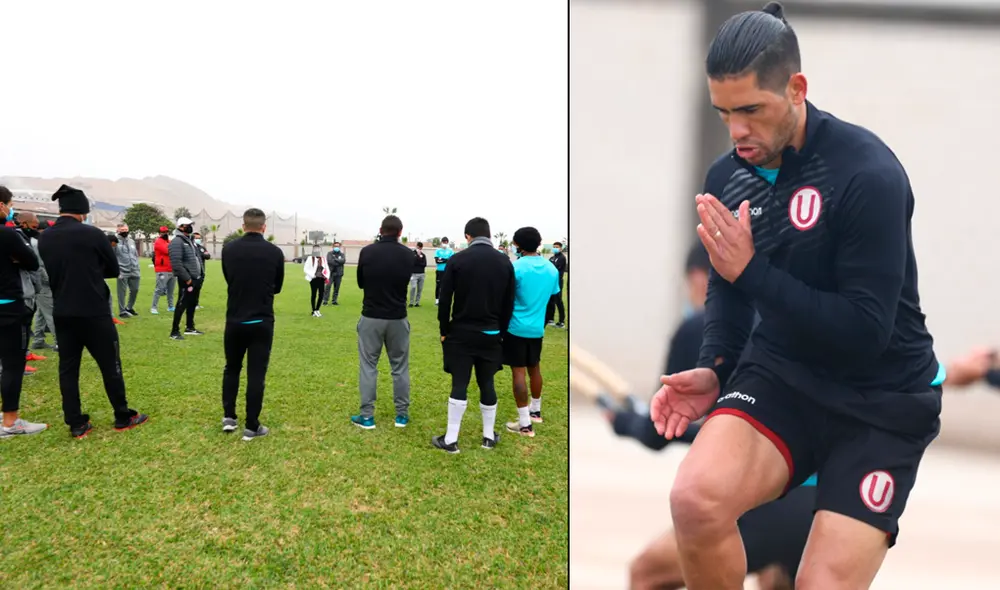 Universitario volvió a los entrenamientos después de dos días. Foto: Prensa Universitario Universitario volvió a los entrenamientos después de dos días. Foto: Prensa Universitario