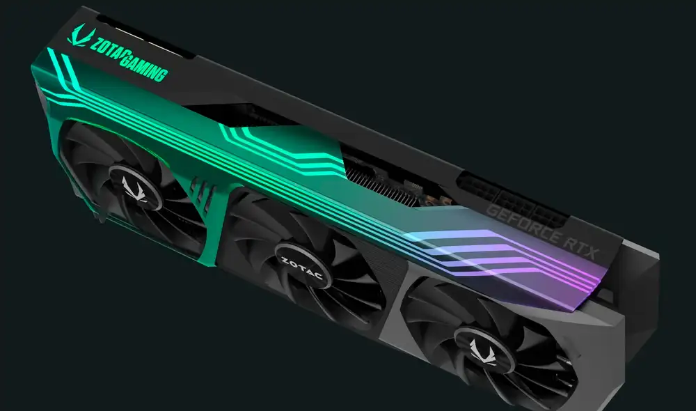 Zotac señala que los condensadores de las RTX 3080 son los culpables de que se cuelgue cuando la tarjeta alcanza los 2 GHz de velocidad. Foto: Zotac