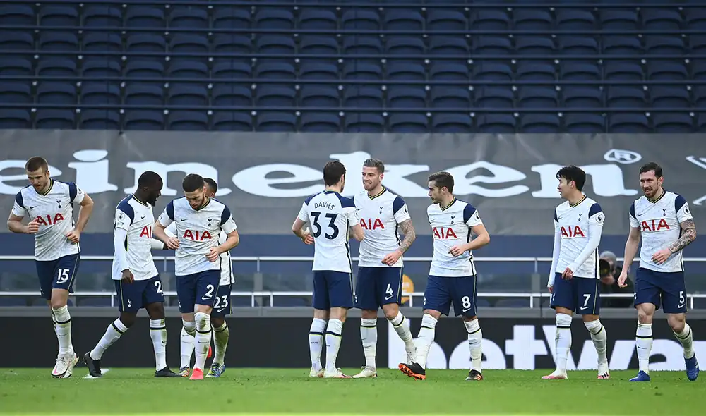 Tottenham sumó tres puntos ante el Leeds jugando de local. Foto: AFP Tottenham sumó tres puntos ante el Leeds jugando de local. Foto: AFP