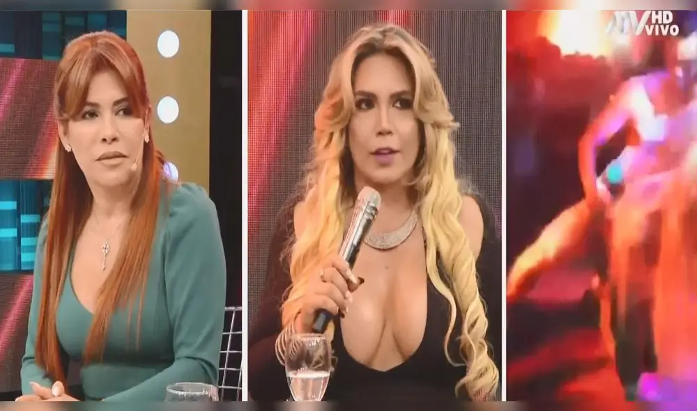 Anelhí Arias encandiló a trabajador de “Magaly TV, la firme” con sensual show