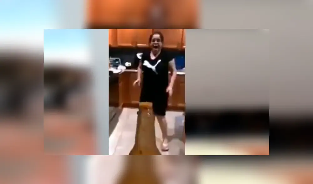 Vía Facebook. Mujer quiso unirse al nuevo reto viral 'Bottle Cap Challenge' y no encontró mejor forma de hacerlo que con la famosa “chancla”