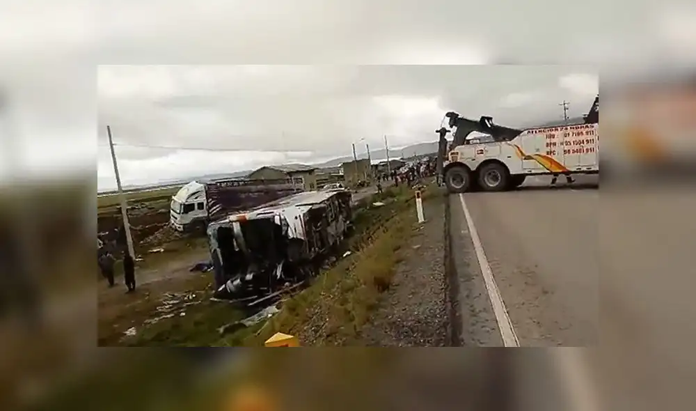 Pasco: accidente de tránsito deja como saldo 2 muertos y más de 30 heridos