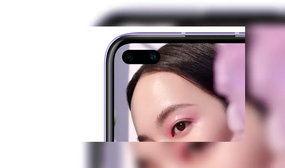 Doble cámara frontal del Huawei Nova 6 5G.