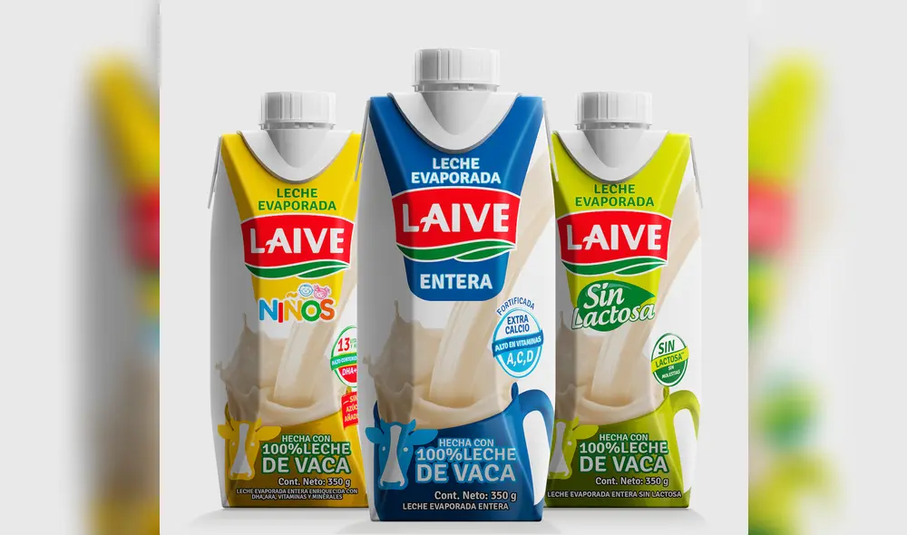 Laive lanza nuevo portafolio de leche evaporada a base de 100% de leche de vaca