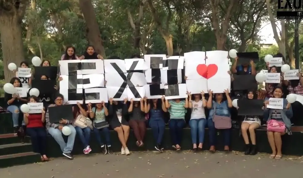 Fotografía de EXO-L peruanos. Créditos: EXO Perú