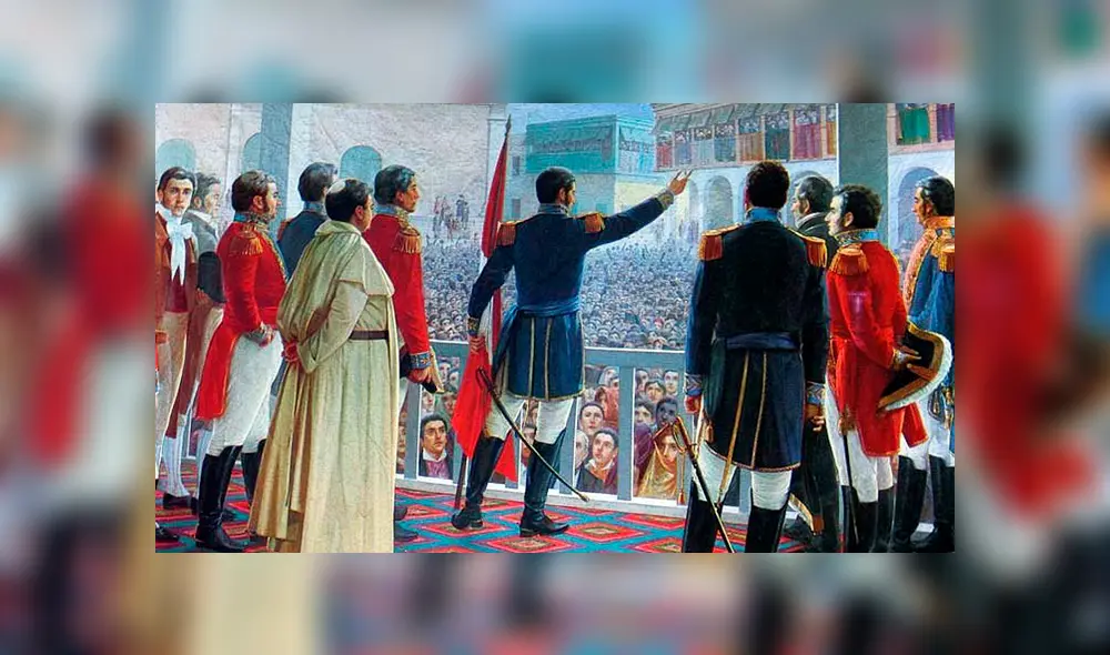 Retrato de José de San Martín en la Independencia del Perú. Foto: Difusión Retrato de José de San Martín en la Independencia del Perú. Foto: Difusión