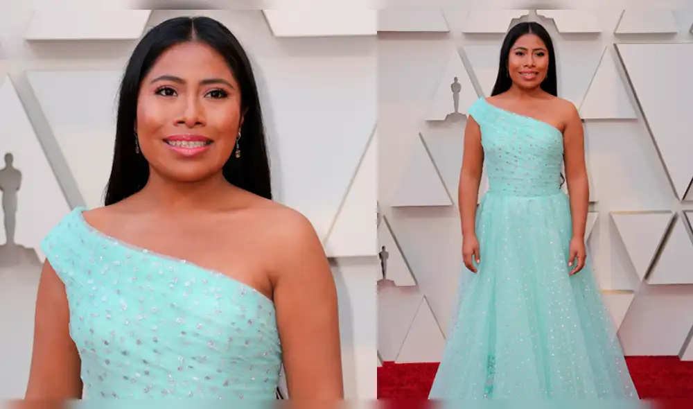 Yalitza Aparicio fue el centro de atención en la alfombra de los Oscar por su look 