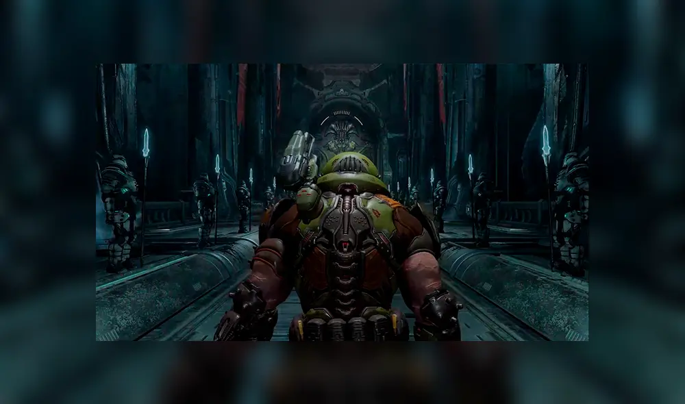 Doomguy apunto de viajar para derrotar a todos los demonios que se le pongan enfrente.