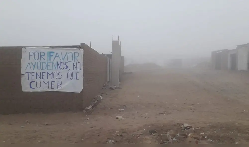 Vecinos piden comida ante el estado de emergencia en Trujillo Vecinos piden comida ante el estado de emergencia en Trujillo