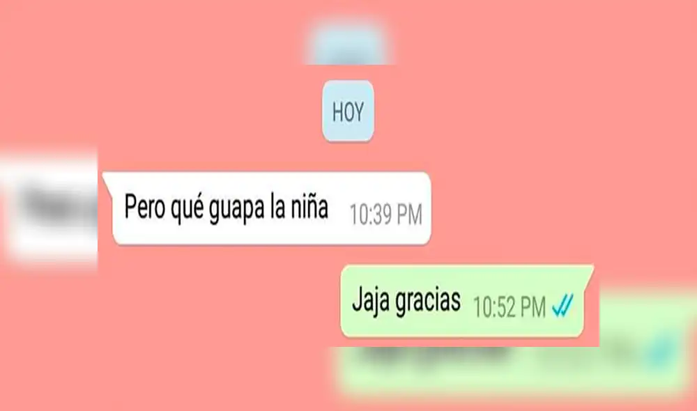 WhatsApp: Joven trata de enamorar a joven con bonitas palabras y ella tiene insólita reacción [FOTOS]