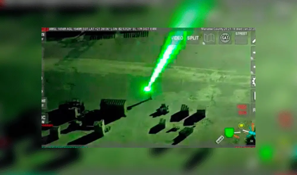 Cuarenta minutos después del ataque, el piloto seguía con la visión borrosa. Fuente: captura de pantalla. Cuarenta minutos después del ataque, el piloto seguía con la visión borrosa. Fuente: captura de pantalla.