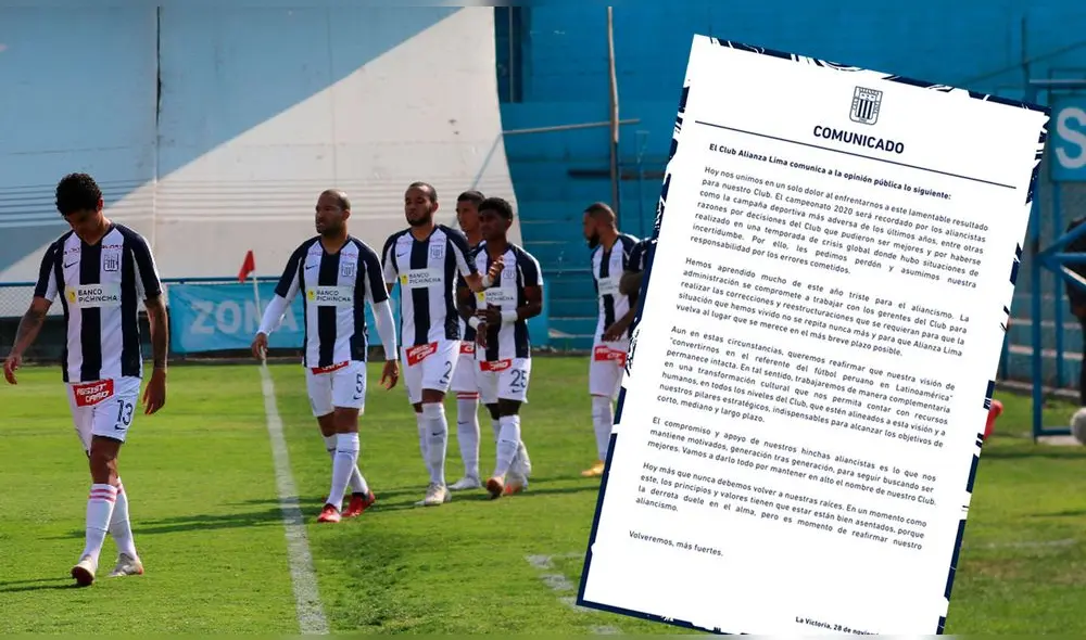 Alianza Lima descendió a Liga 2 por segunda vez en su historia. Foto: Liga 1