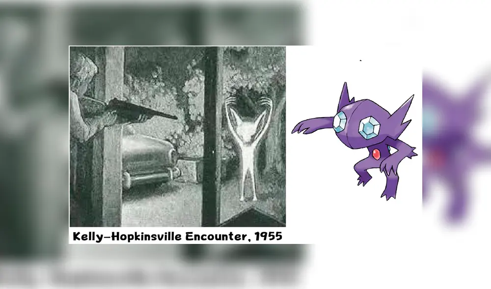 El encuentro de Kelly-Hopkinsville habría inspirado a Sableye. El encuentro de Kelly-Hopkinsville habría inspirado a Sableye.
