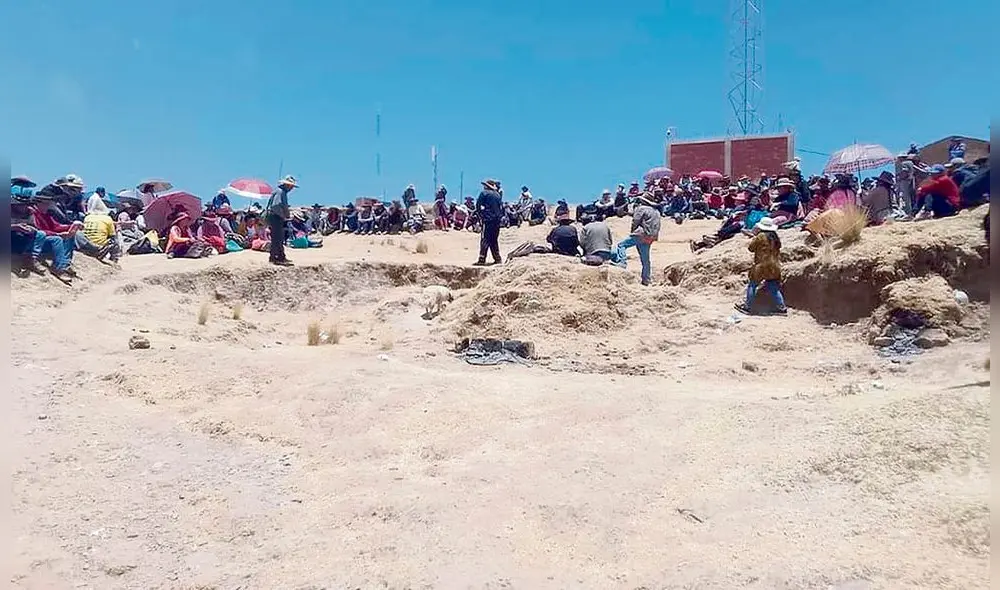 no acaba. Corredor minero del sur fue tomado en protestas.