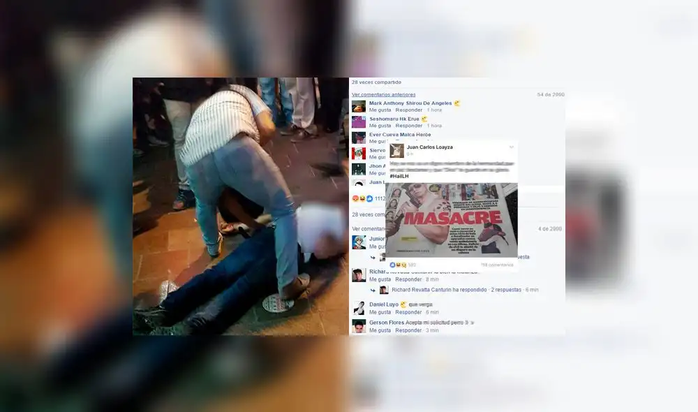Las reacciones en Facebook que se burlan y celebran la masacre de Independencia