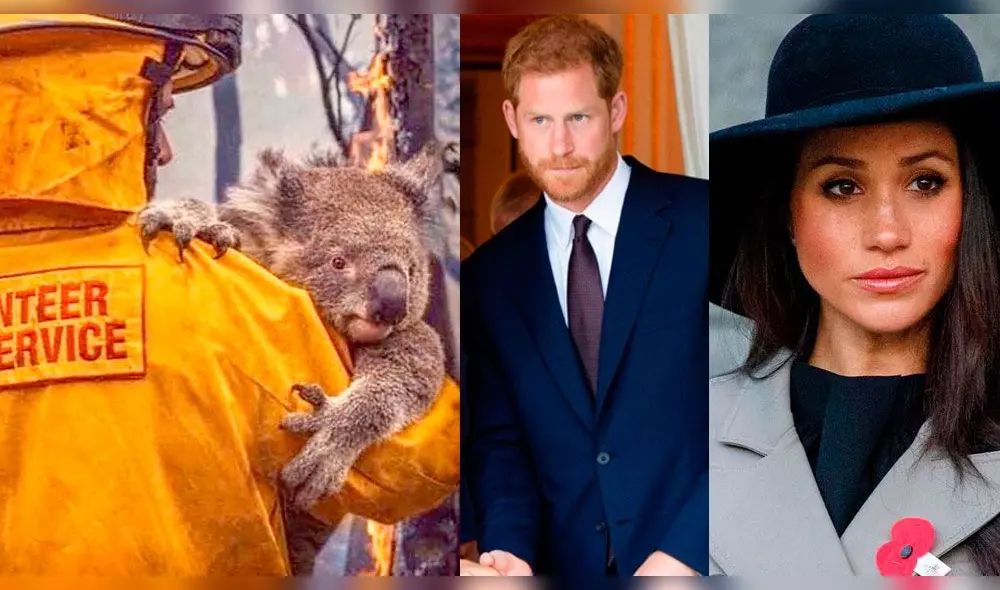 Meghan Markle y el príncipe Harry mandan mensaje de solidaridad por los incendios forestales en Australia. Foto: Instagram /AFP