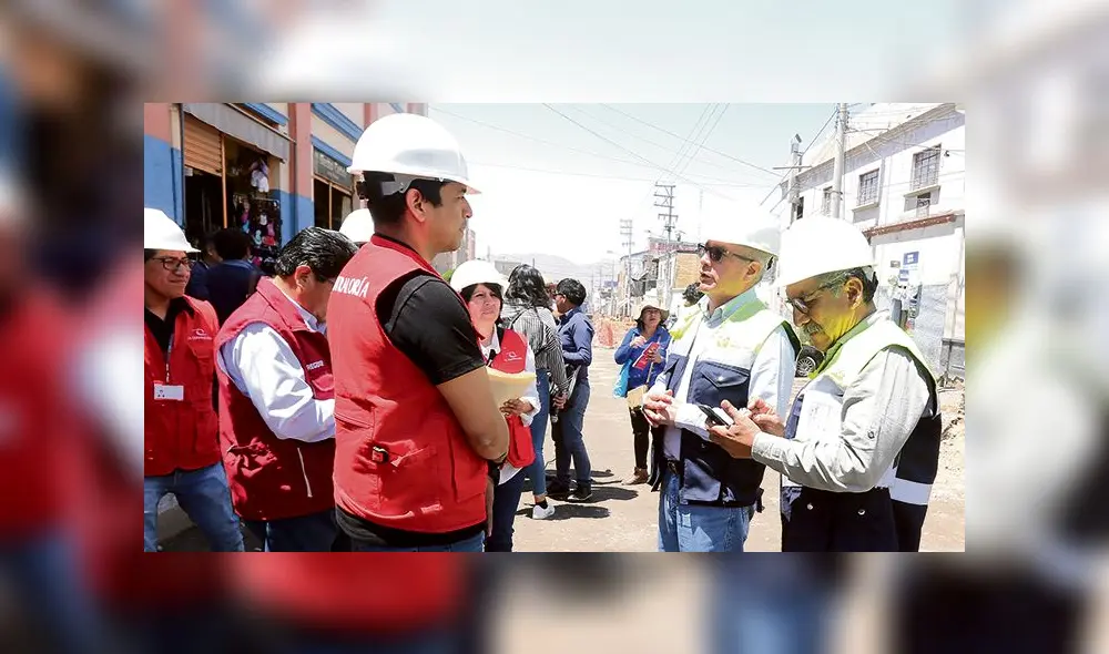 Inspeccionaron obra.