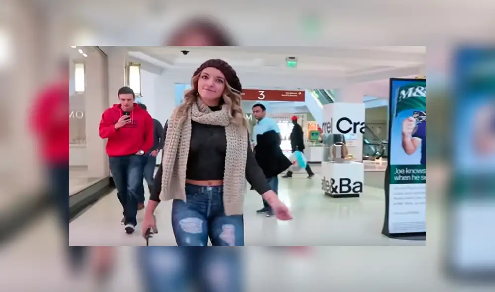 En YouTube, una modelo pintó su cuerpo desnudo, salió a la calle y nadie se dio cuenta [VIDEO]