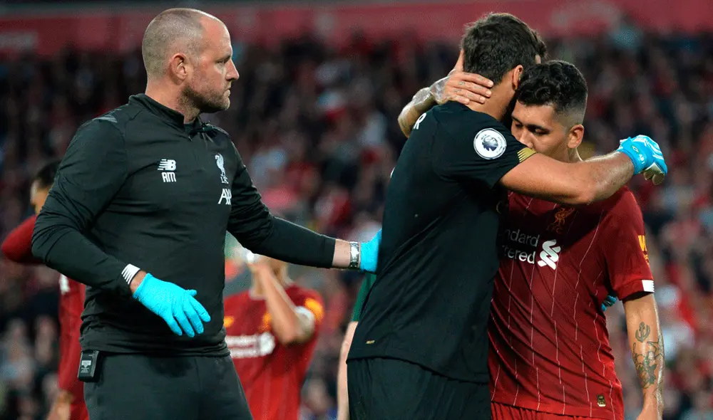 Alisson Becker sufrió una lesión en la pantorrilla y no jugará con el Liverpool la Supercopa de Europa ante el Chelsea. | Foto: EFE