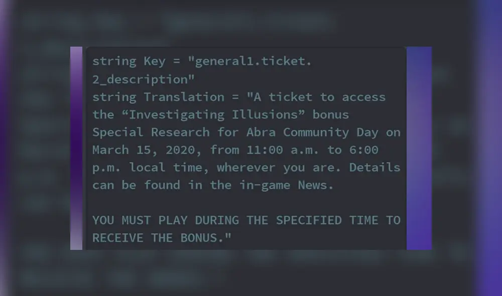 En la misma se hace mención de una investigación especial.