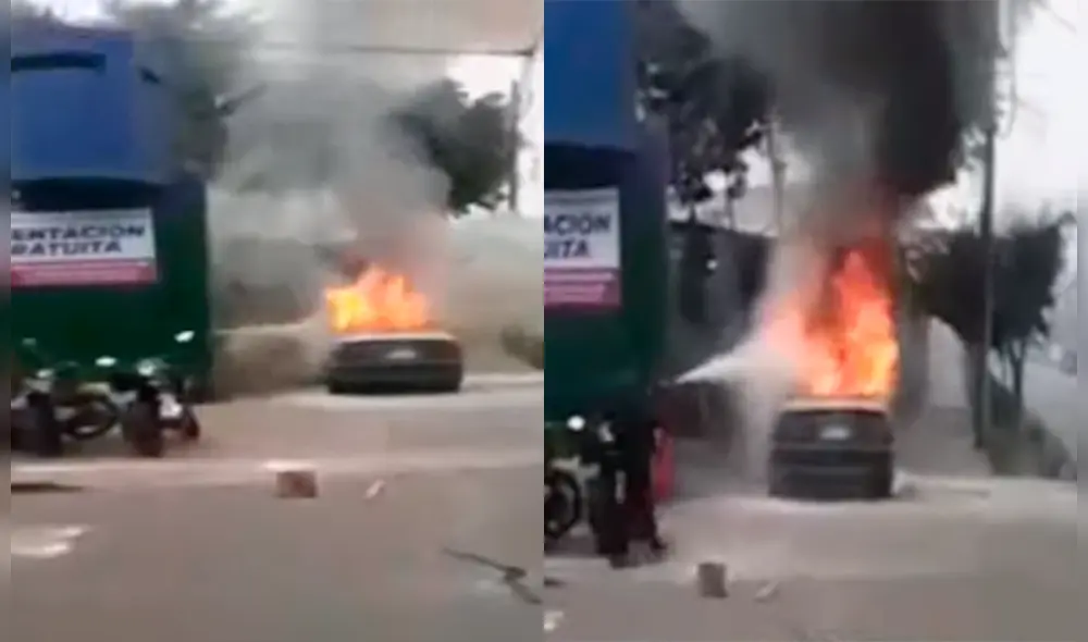 Personal de la UDEX de la PNP se encontraba cerca. Personal de la UDEX de la PNP se encontraba cerca.