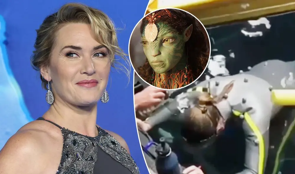 Kate Winslet superó su marca personal de aguantar la respiración bajo el agua mientras grababa "Avatar: el camino del agua" bajo el personaje de Ronal. Foto: composición LR/AFP/Disney/BBC Kate Winslet superó su marca personal de aguantar la respiración bajo el agua mientras grababa "Avatar: el camino del agua" bajo el personaje de Ronal. Foto: composición LR/AFP/Disney/BBC