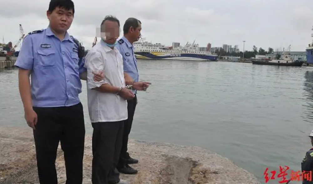 El sospechoso Yang Moufa identificó la escena. Foto: Upstream News El sospechoso Yang Moufa identificó la escena. Foto: Upstream News