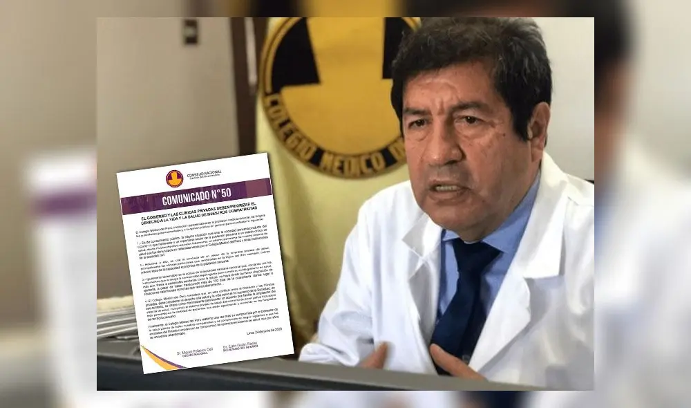 Colegio Médico del Perú se pronuncia por conflicto | Créditos: composición / CMP