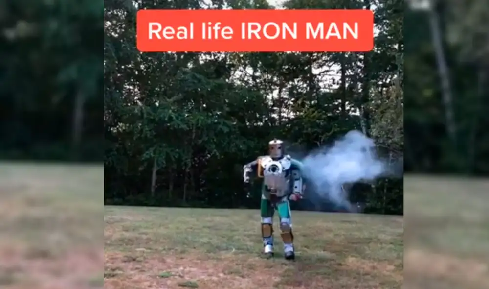 Brandon pasó ocho años construyendo la armadura de Iron Man. Foto: YouTube/Techmaster_2020