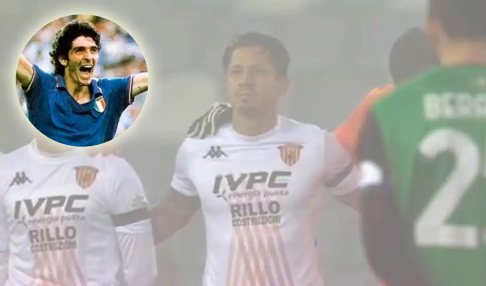 Gianluca Lapadula disputó los 90 minutos en la derrota del Benevento ante Sassuolo por la Serie A. Foto: captura de ESPN.