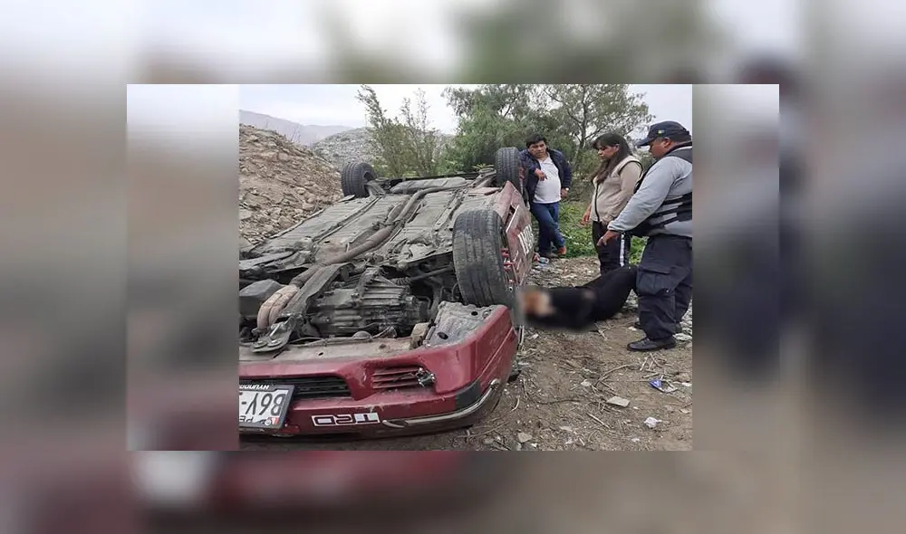Accidente ocurrió este sábado en el distrito de Sachaca. Accidente ocurrió este sábado en el distrito de Sachaca.