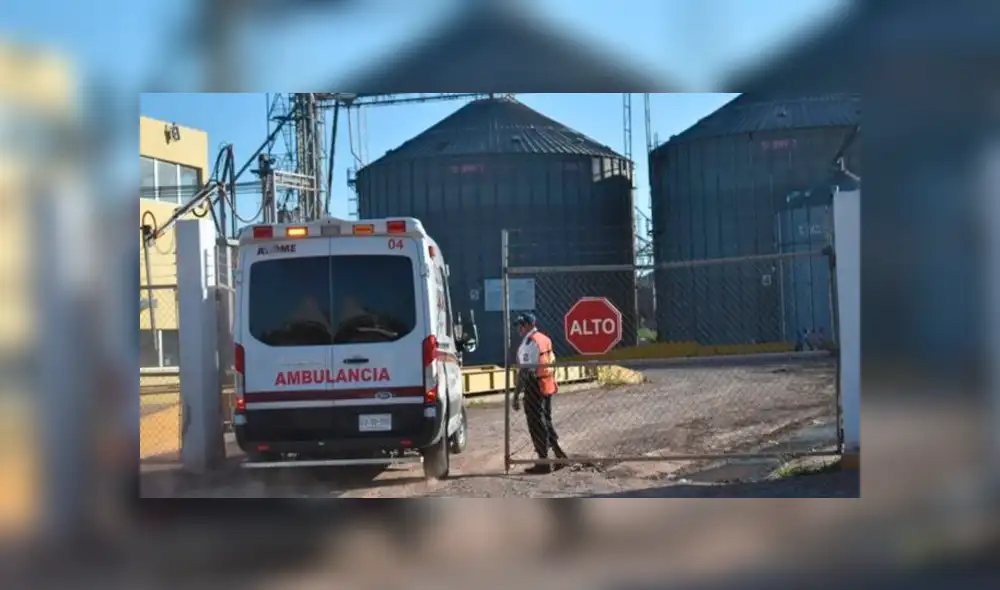 Hombre muere tras caer en depósito de diez toneladas de maíz.