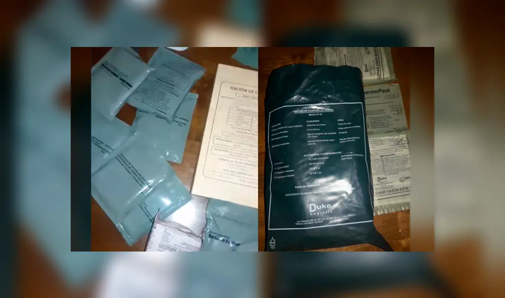 Desliza las imágenes para conocer qué contiene estas ‘bolsas de supervivencia’ brindadas por las Fuerzas Armadas de Perú. Fotocaptura: Lorena Gonzales /TikTok Desliza las imágenes para conocer qué contiene estas ‘bolsas de supervivencia’ brindadas por las Fuerzas Armadas de Perú. Fotocaptura: Lorena Gonzales /TikTok