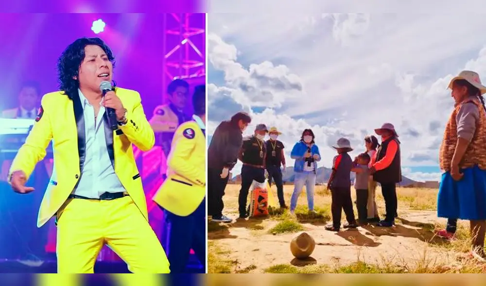 Cantante de cumbia destinó casi todos su ahorros para dar ayuda a las familias de Juliaca.