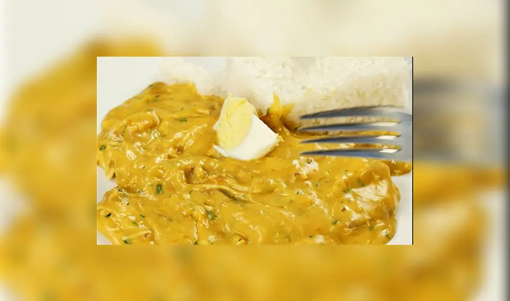 Ají de gallina con pecanas